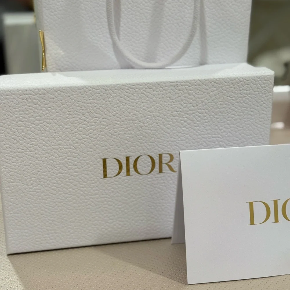 Dior White large wallet